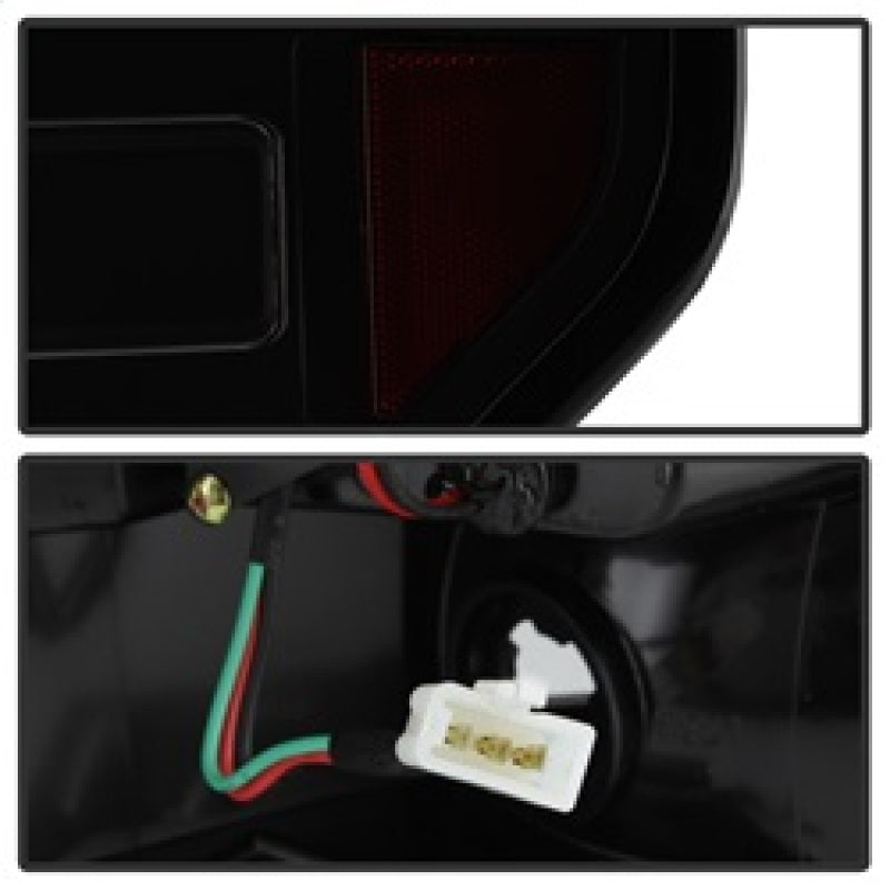 Spyder 09-14 Ford F150 V2 Light Bar LED Tail Lights - Blk Smoke (ALT-YD-FF15009V2-LBLED-BSM) SPYDER Tail Lights  AXOPROS