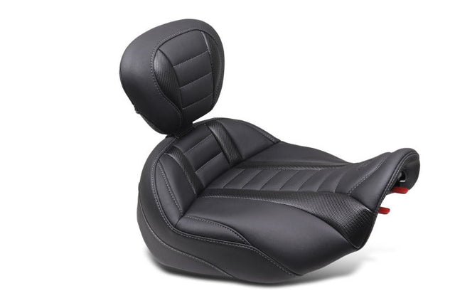 Mustang 23-24 HD CVO Road Glide(ST), 2024 Rd Glide and Street Glide Deluxe Touring Solo Seat - Black Mustang Motorcycle Solo Motorcycle Seats  AXOPROS