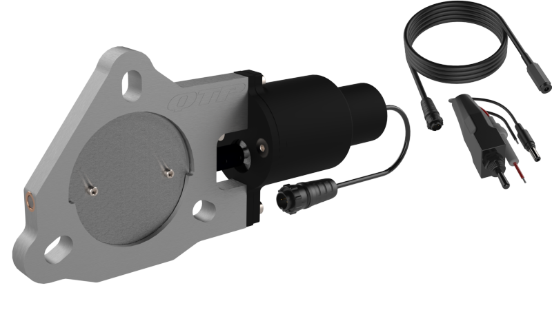 QTP 3in Bolt-On QTEC Electric Cutout Valve - Single QTP Exhaust Cutouts  AXOPROS
