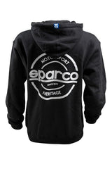 Sparco Sweatshirt Hooded S-Seal Blk Lrg SPARCO Sweatshirts  AXOPROS