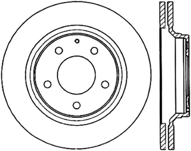 StopTech Slotted & Drilled Sport Brake Rotor Stoptech Brake Rotors - Slot & Drilled  AXOPROS