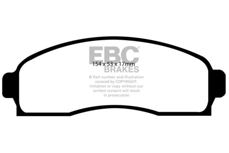 EBC EBC 03-06 Chevrolet Equinox 3.4 Greenstuff Front Brake Pads Brake Pads - Performance aftermarket performance part