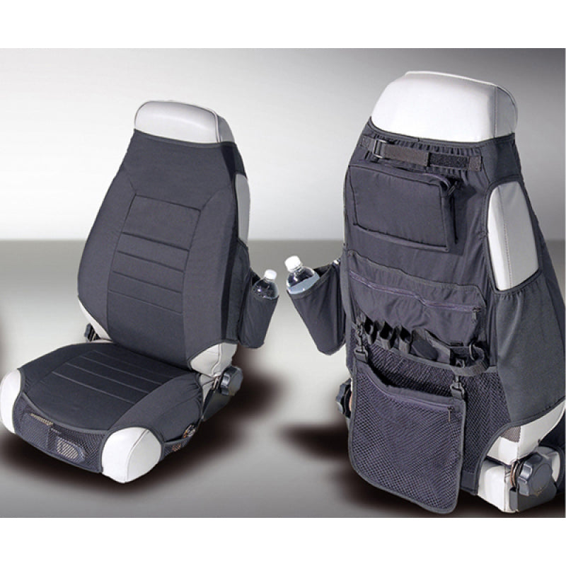 Rugged Ridge Fabric Seat Protectors Black 76-06 Jeep CJ / Jeep Wrangler Rugged Ridge Seat Covers  AXOPROS