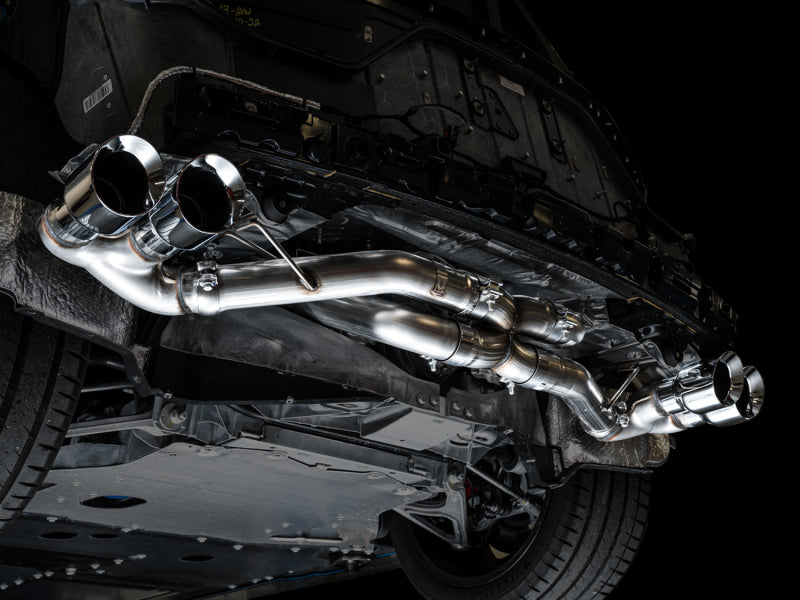 AWE Tuning 2020 Chevrolet Corvette (C8) Track Edition Exhaust - Quad Chrome Silver Tips AWE Tuning Catback  AXOPROS