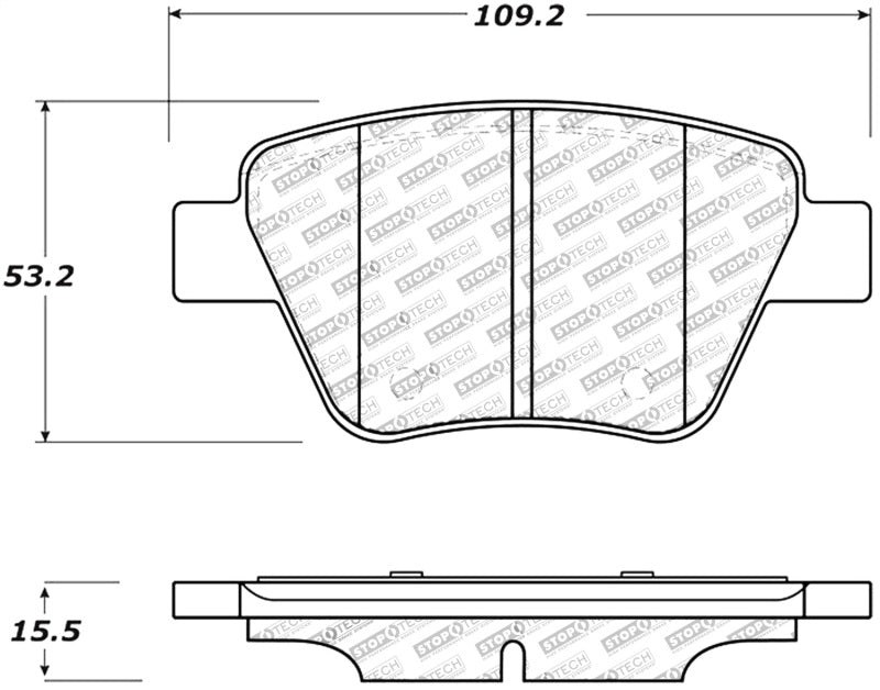 StopTech Performance Volkswagen Rear Brake Pads Stoptech Brake Pads - Performance  AXOPROS