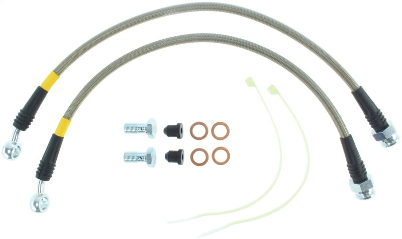 StopTech 05-10 Jeep Grand Cherokee Stainless Steel Front Brake Lines Stoptech Brake Line Kits  AXOPROS