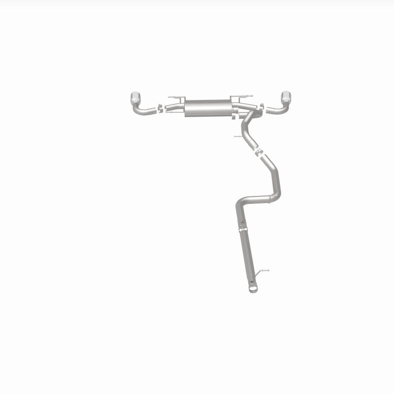 MagnaFlow 10-12 Mazda 3 L4 2.5L Hatchback Split Rear Exit Stainless Cat Back Performance Exhaust Magnaflow Catback  AXOPROS