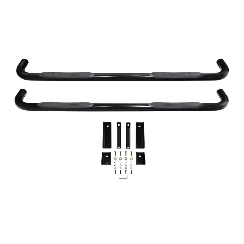 Westin 2019 Chevrolet Silverado/Sierra 1500 Crew Cab E-Series 3 Nerf Step Bars - Black Westin Nerf Bars  AXOPROS