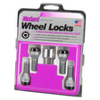 McGard Wheel Lock Bolt Set - 4pk. (Cone Seat) M14X1.5 / 17mm Hex / 31.0mm Shank Length - Black McGard Wheel Bolts  AXOPROS