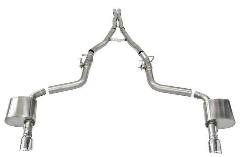 Corsa 15-23 Charger SRT/Hellcat/Redeye 2.75in Valved Catback Dual Rear Exit w/ Single 4.5inPol Tips CORSA Performance Catback  AXOPROS