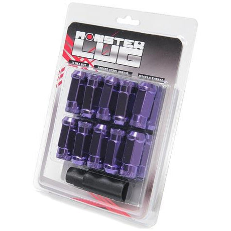 Wheel Mate Monster Open End Lug Nut Set of 20 - Purple 14x1.50 Wheel Mate Lug Nuts  AXOPROS