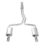 Stainless Works 2010-18 Ford Taurus SHO V6 2-1/2in Catback Chambered Mufflers X-Pipe Stainless Works Catback  AXOPROS
