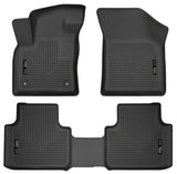 Husky Liners 18-19 Volkswagen Atlas Weatherbeater Black Front & 2nd Seat Floor Liners Husky Liners Floor Mats - Rubber  AXOPROS
