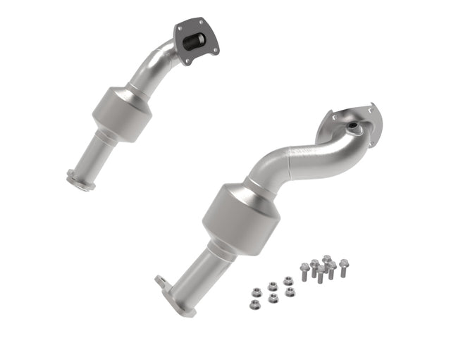 aFe Twisted Steel Down Pipe 409SS w/ Cat 16-17 Toyota Tacoma V6-3.5L aFe Downpipes  AXOPROS