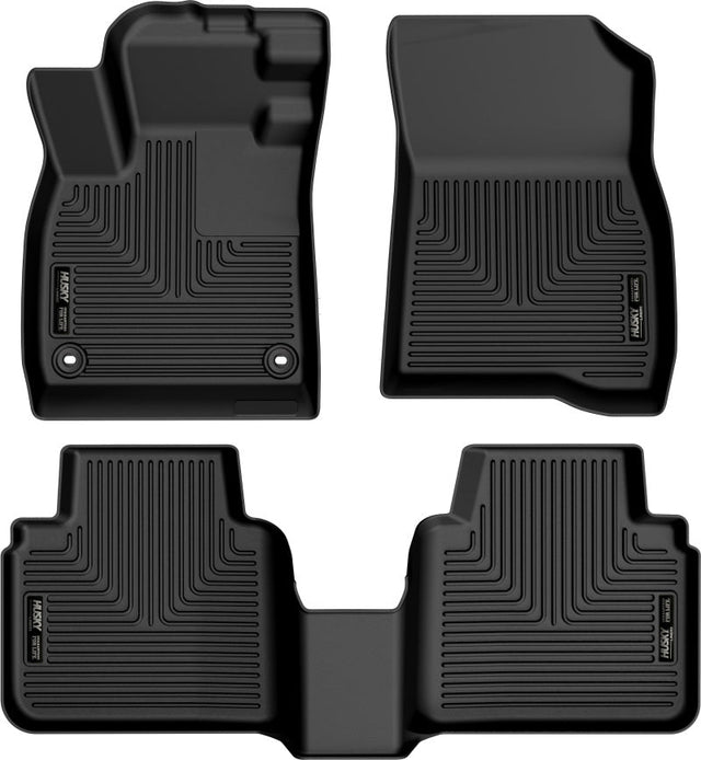 Husky Liners 2023 Honda Accord Weatherbeater Black Front & 2nd Seat Floor Liners Husky Liners Floor Mats - Rubber  AXOPROS
