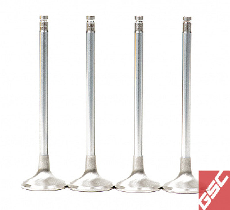 GSC P-D Honda B-Series B16A/B17A/B18C Chrome Alloy Exhaust Valve 28mm Head - 6mm Stem - Set of 8 GSC Power Division Valves  AXOPROS
