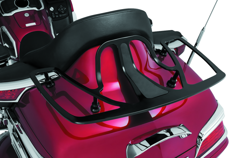 Kuryakyn Luggage Rack 01-22 Honda GL1800 Gloss Black Kuryakyn Cargo Organization  AXOPROS