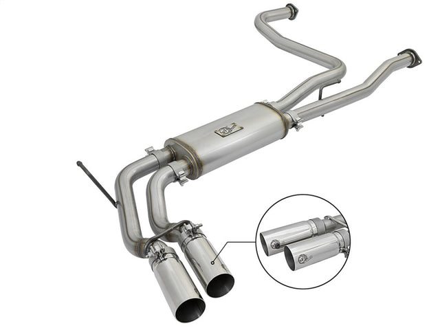 aFe Rebel Series 3in SS Cat-Back Exhaust System w/ Polished Tip 04-15 Nissan Titan V8 5.6L aFe Catback  AXOPROS