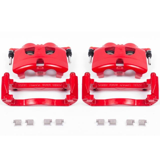 Power Stop 12-19 Ford F-150 Front Red Calipers w/Brackets - Pair PowerStop Brake Calipers - Perf  AXOPROS