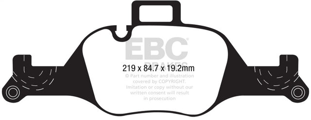EBC 2017+ BMW 530 G30 Redstuff Front Brake Pads EBC Brake Pads - Performance  AXOPROS