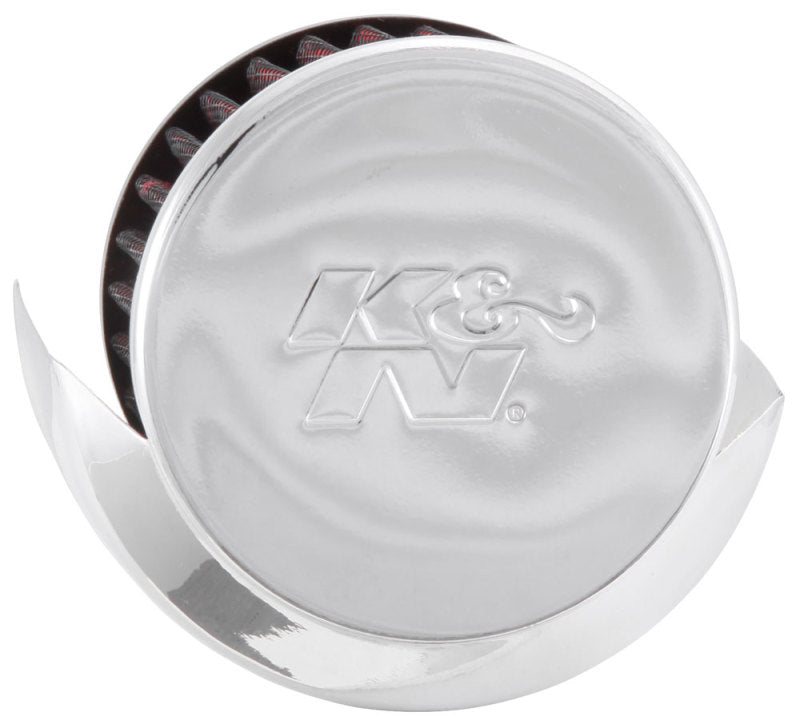 K&N 1.375in Flange ID x 3in OD x 2.5in Height Clamp On Crankcase Vent Filter K&N Engineering Air Filters - Universal Fit  AXOPROS