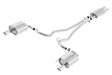 Borla ATAK Cat Back 15 Ford Mustang 3.7L V6 MT/AT 2.25in Pipe 4in Single Round Rolled Tips Borla Catback  AXOPROS