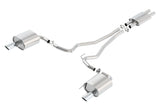 Borla ATAK Cat Back 15 Ford Mustang 3.7L V6 MT/AT 2.25in Pipe 4in Single Round Rolled Tips Borla Catback  AXOPROS