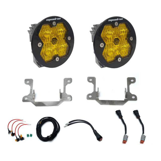 Baja Designs Baja Designs 19-25 Ram 2500/3500 Squadron Sport 2.0 Fog Pocket Kit (Wide Cornering) - Baja Amber Fog Lights aftermarket performance part