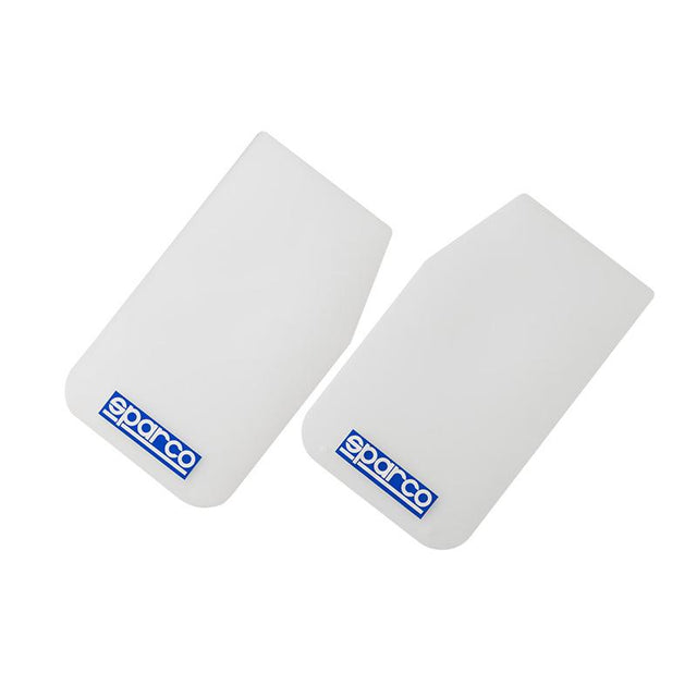 Sparco Mud Flap Pair White SPARCO Mud Flaps  AXOPROS
