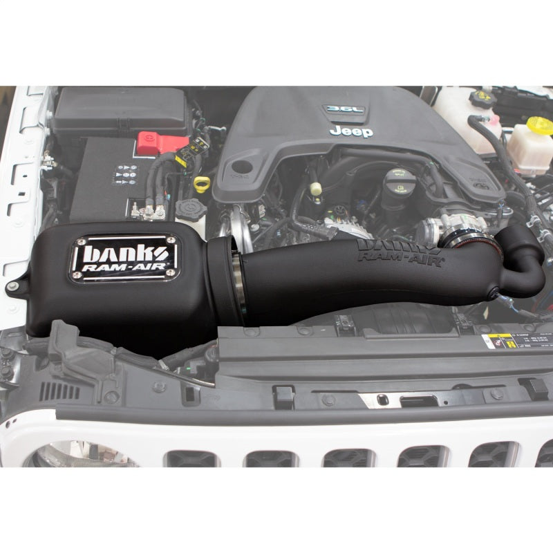 Banks Power 18-20 Jeep 3.6L Wrangler (JL) Ram-Air Intake System - Dry Filter Banks Power Short Ram Air Intakes  AXOPROS
