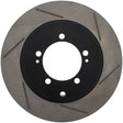 StopTech Power Slot 03-06 Evo 8 & 9 Slotted Left Rear Rotor Stoptech Brake Rotors - Slotted  AXOPROS