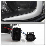 Spyder Subaru WRX 08-09 Projector Headlights - HID Model Only - Black PRO-YD-SWRX08-HID-LBDRL-BK SPYDER Headlights  AXOPROS