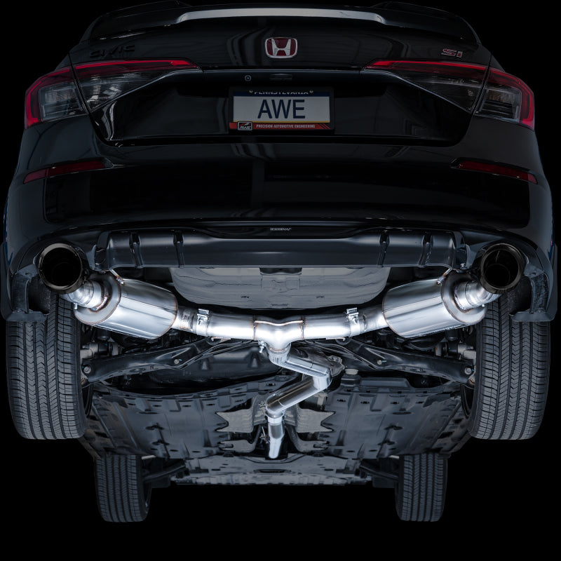 AWE Tuning 22+ Honda Civic Si/Acura Integra Touring Edition Catback Exhaust - Dual Diamond Black Tip AWE Tuning Catback  AXOPROS
