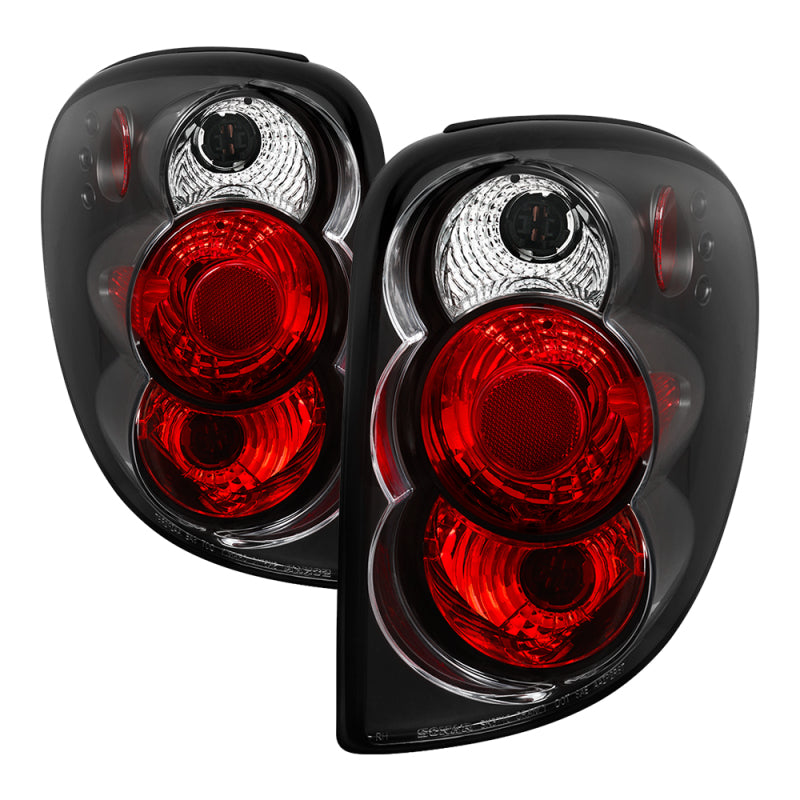 Spyder Dodge Caravan/Grand Caravan 01-07 Euro Style Tail Lights Black ALT-YD-DC01-BK SPYDER Tail Lights  AXOPROS