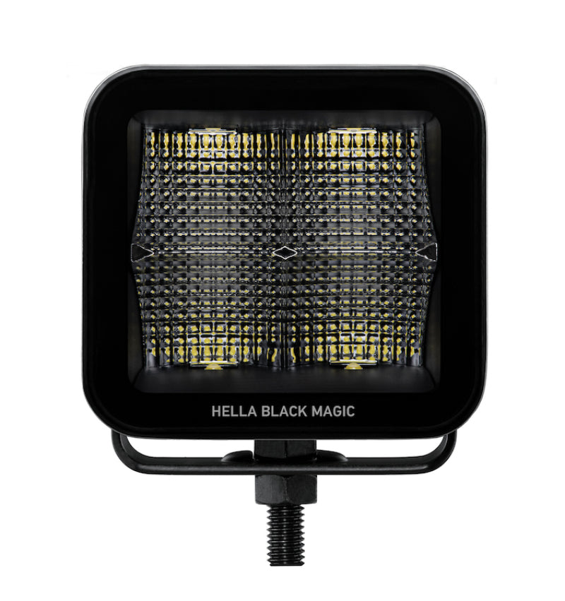 Hella Universal Black Magic 3.2in L.E.D. Cube Kit - Flood Beam Hella Fog Lights  AXOPROS
