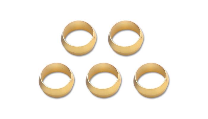 Vibrant Brass Olive Inserts 1/2in - Pack of 5 Vibrant Fittings  AXOPROS