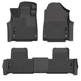 Husky Liners 2022 Acura MDX Weatherbeater Black Front & 2nd Seat Floor Liners Husky Liners Floor Mats - Rubber  AXOPROS
