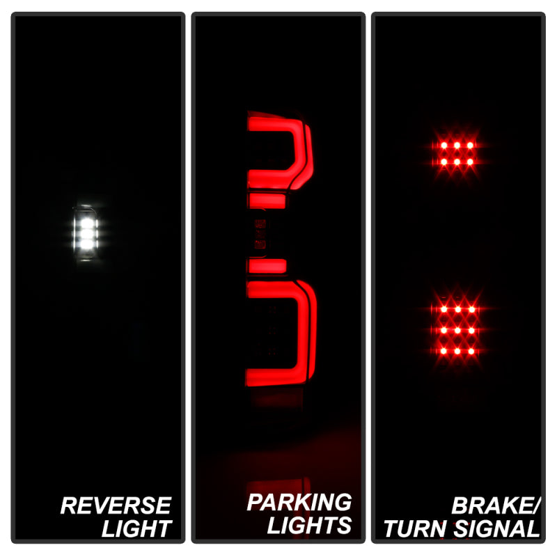 Spyder Chevy Silverado 19-20 (Do Not Fit Halogen Model) LED Tail Light Blk ALT-YD-CS19LED-BK SPYDER Tail Lights  AXOPROS