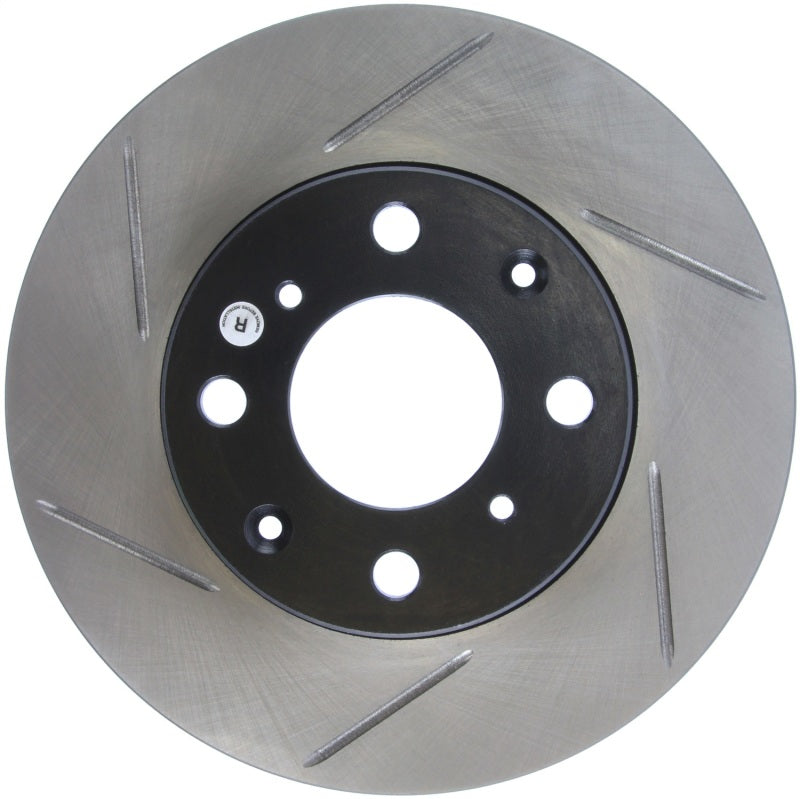 StopTech Power Slot 93-00 Honda Civic DX w/ Rr Drum Brakes Front Right Rotor Stoptech Brake Rotors - Slotted  AXOPROS