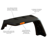 Rugged Ridge Hurricane Flat Fender Flare Kit 07-18 Jeep Wrangler Rugged Ridge Fender Flares  AXOPROS