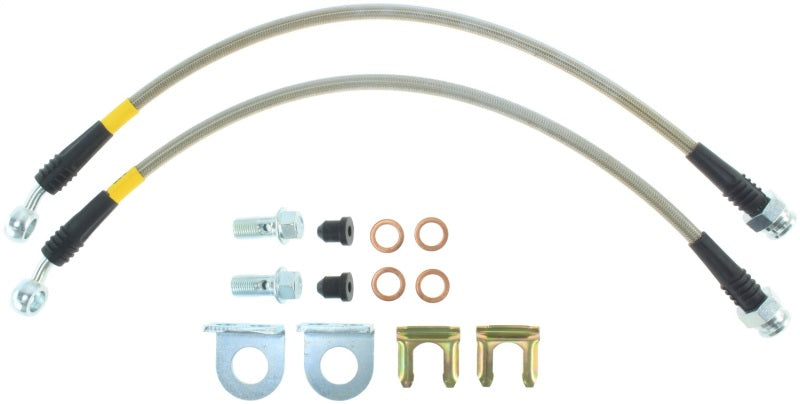 StopTech 06-14 Jeep Grand Cherokee SRT8 Stainless Steel Front Brake Lines Stoptech Brake Line Kits  AXOPROS
