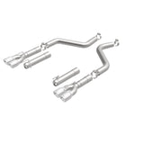 MagnaFlow Axle-Back, SS, 3in, Quad Split Rear 3.5 Tips 2015 Dodge Challenger incl SRT Hellcat Magnaflow Catback  AXOPROS