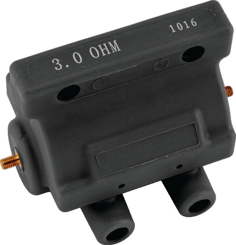 Twin Power 85-03 Big Twin and XL Ignition Coil Black Replaces H-D 31614-83A 3 Ohm Late Style TwinPower Stock Replacement Ignition  AXOPROS