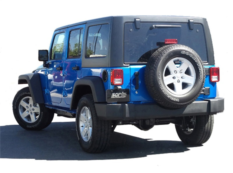 Borla 12-15 Jeep Wrangler 3.6L V6 Auto/Manual Trans Turndown Tip Dual Left Rear Exit Exhaust Borla Catback  AXOPROS