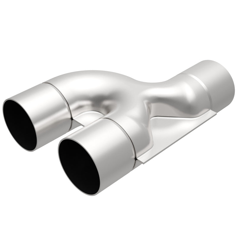 MagnaFlow Smooth Trans Y 2.50inch SS 90 deg. Magnaflow Y Pipes  AXOPROS