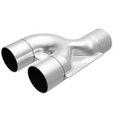 MagnaFlow Smooth Trans Y 2.50inch SS 90 deg. Magnaflow Y Pipes  AXOPROS