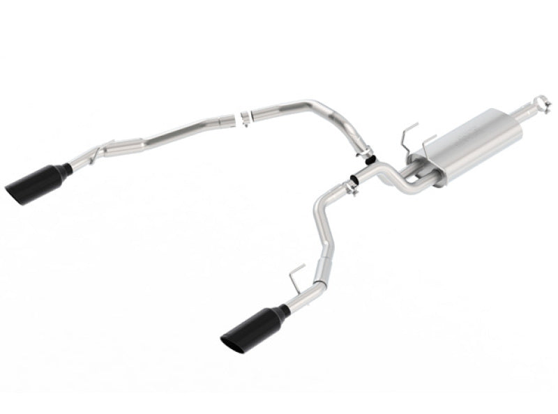 Borla 09-17 Ram 1500 5.7L V8 3in-2.5in Dual Out Pipe 5in Tip S-Type Exhaust Black Chrome Borla Catback  AXOPROS
