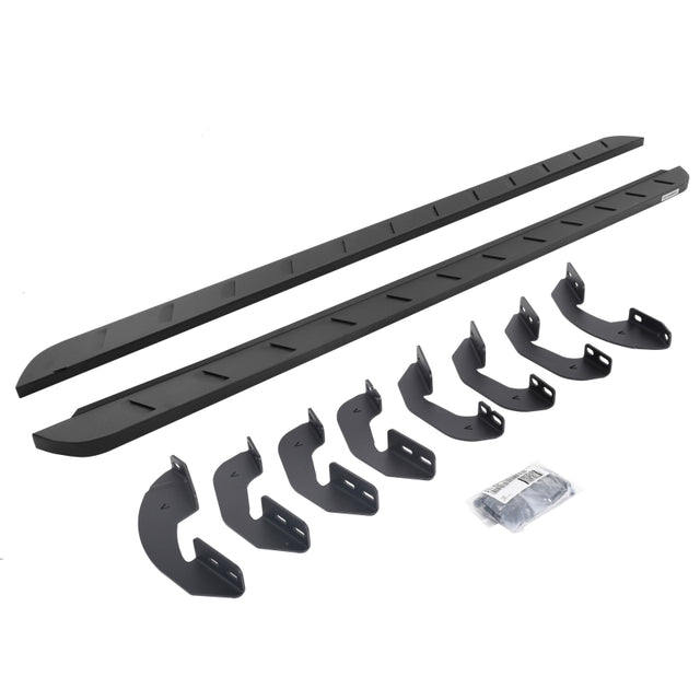 Go Rhino Go Rhino 07-21 Toyota Tundra Crew Max 4DR RB10 Slim Running Boards Kit (Incl. Brackets) - Tex. Blk Running Boards aftermarket performance part