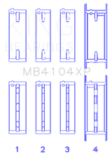 King Nissan VG30DE/VG30DETT Performance Main Bearing Set - Size STDX King Engine Bearings Bearings  AXOPROS