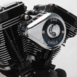 S&S Cycle 08-17 Touring/16-17 Softail Models Stealth Air Cleaner Kit w/ Chrome Mini Teardrop Cover S&S Cycle Air Intake Components  AXOPROS